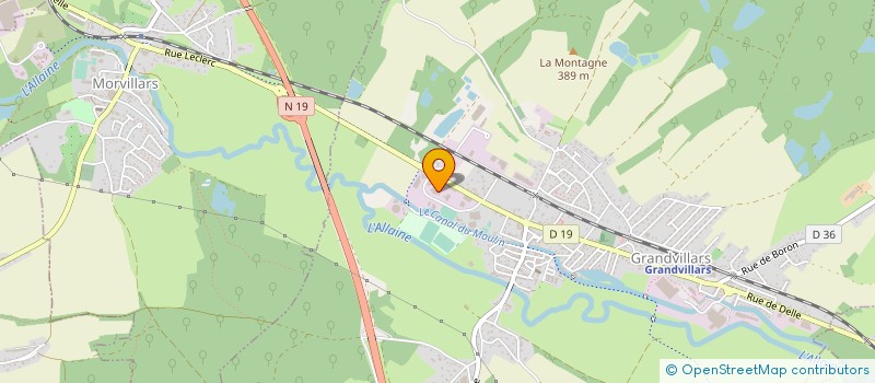 localisation de l'entreprise LA MAISON DU BOIS SARL à GRANDVILLARS