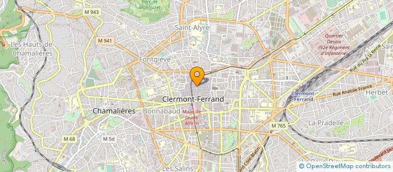 localisation de l'entreprise LA MAISON DU BONBON à CLERMONT-FERRAND