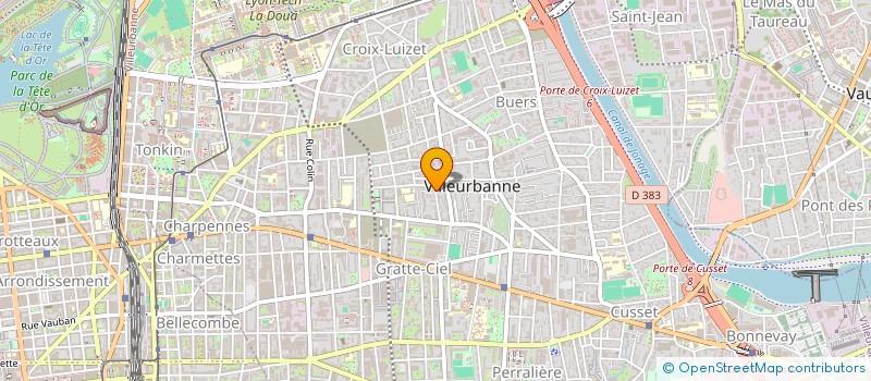 localisation de l'entreprise LA MAISON DU BONHEUR à VILLEURBANNE