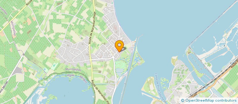 localisation de l'entreprise LA MAISON DU BONHEUR à MARSEILLAN