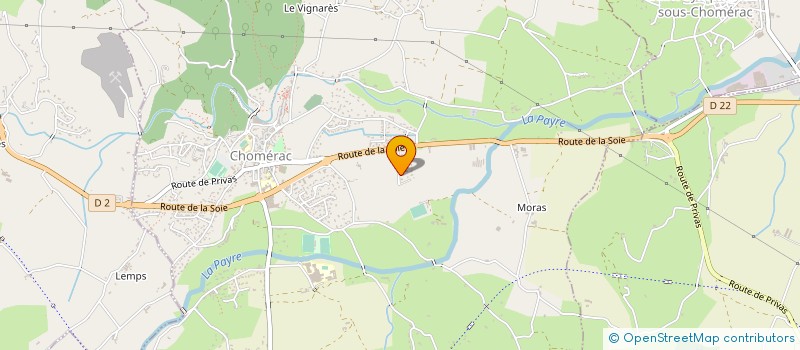 localisation de l'entreprise LA MAISON DU BONHEUR  CHOMERAC