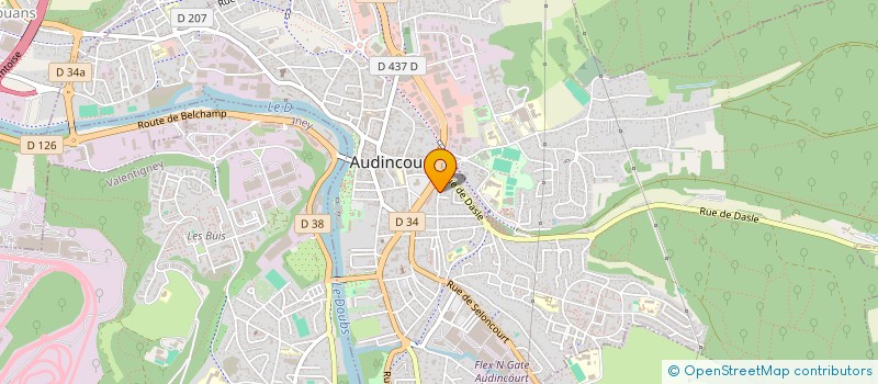 localisation de l'entreprise LA MAISON DU BONHEUR  AUDINCOURT