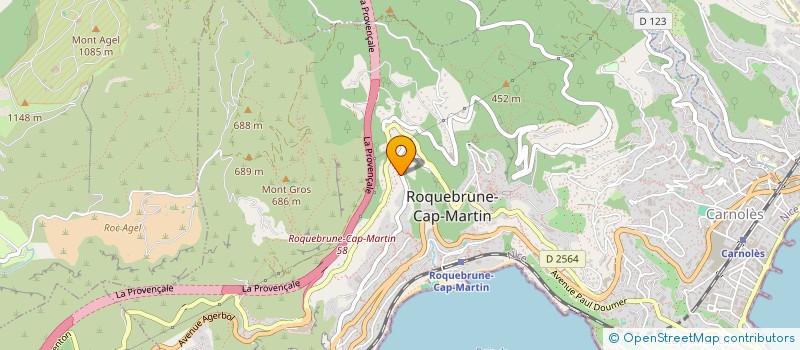 localisation de l'entreprise LA MAISON DU BONHEUR à ROQUEBRUNE-CAP-MARTIN