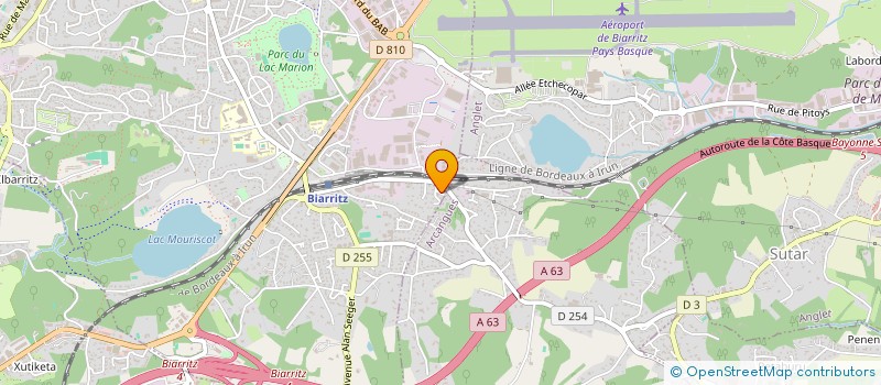 localisation de l'entreprise LA MAISON DU BONHEUR à BIARRITZ