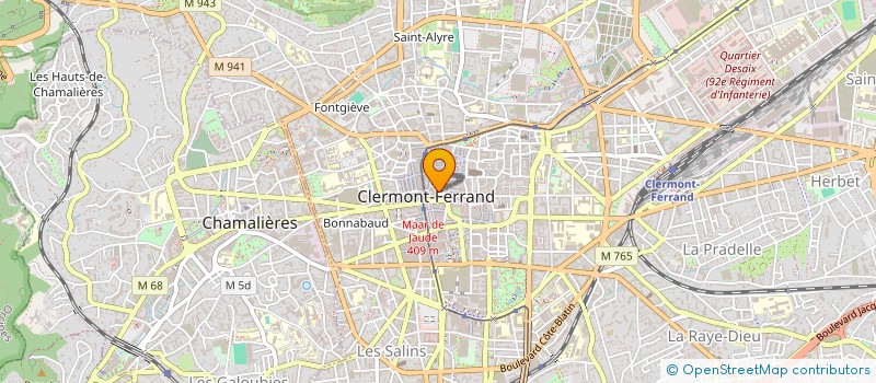 localisation de l'entreprise LA MAISON DU BOUTON à CLERMONT-FERRAND