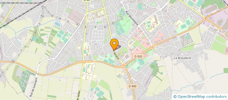 localisation de l'entreprise LA MAISON DU BRICOLEUR à CHATEAUROUX