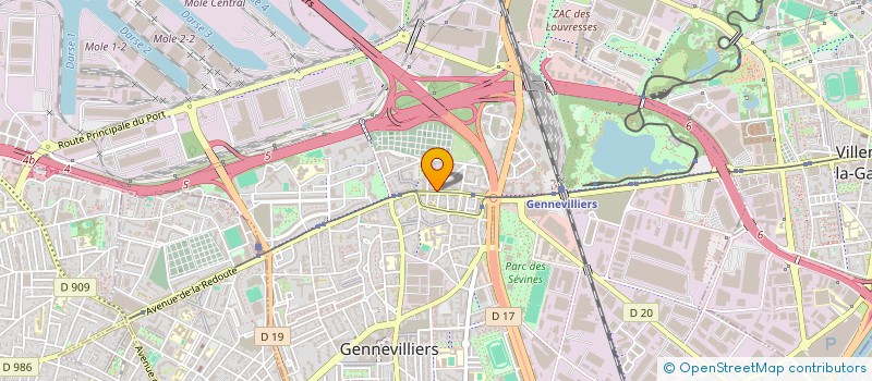 localisation de l'entreprise LA MAISON DU CADEAU à GENNEVILLIERS