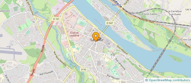 localisation de l'entreprise LA MAISON DU CAMPING STE  SAUMUR