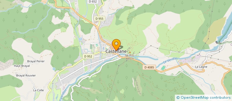 localisation de l'entreprise LA MAISON DU CANYONING à CASTELLANE