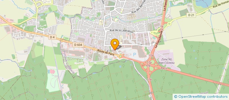 localisation de l'entreprise LA MAISON DU CARRELAGE à PONTAULT-COMBAULT