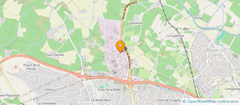 localisation de l'entreprise LA MAISON DU CASTOR à BEZIERS