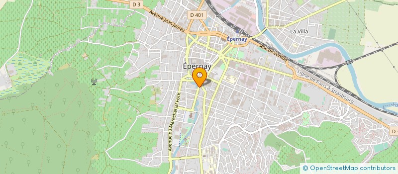 localisation de l'entreprise LA MAISON DU CHAMPAGNE  EPERNAY