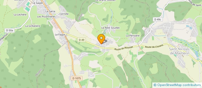 localisation de l'entreprise LA MAISON DU CHASSEUR à VOIRON