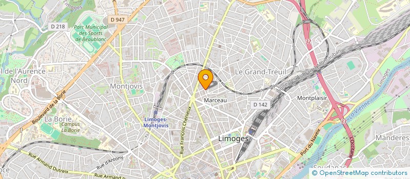 localisation de l'entreprise LA MAISON DU CHAT PERCHE à LIMOGES