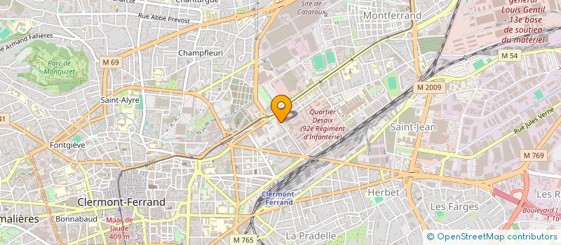 localisation de l'entreprise LA MAISON DU CHAUFFAGE à CLERMONT-FERRAND