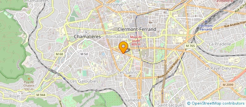 localisation de l'entreprise LA MAISON DU CHAUFFAGE AU BOIS à CLERMONT-FERRAND