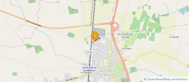 localisation de l'entreprise LA MAISON DU CHAUFFAGISTE à SAINT-PIERRE-LE-MOUTIER