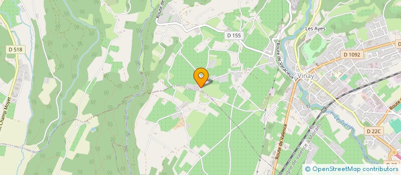 localisation de l'entreprise LA MAISON DU CHEMIN  VINAY