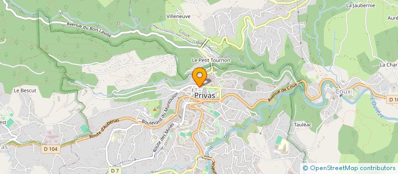 localisation de l'entreprise LA MAISON DU CHEVEU  PRIVAS