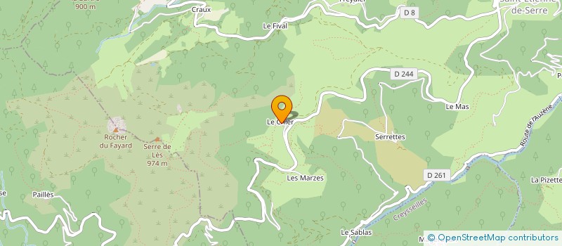 localisation de l'entreprise LA MAISON DU CHIER  SAINT ETIENNE DE SERRES