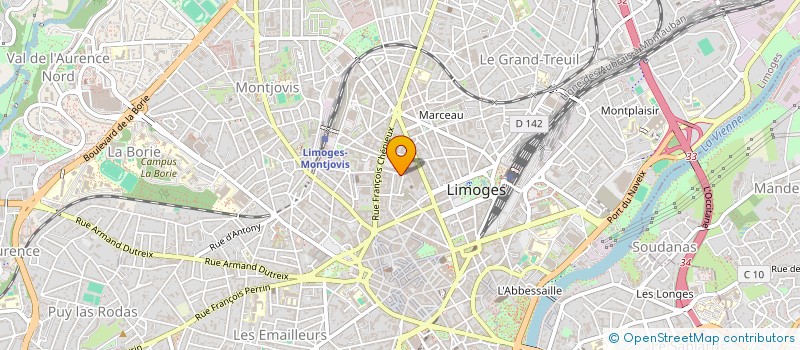 localisation de l'entreprise LA MAISON DU CHIFFRE DE LIMOGES à LIMOGES