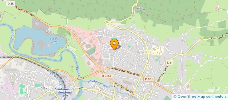 localisation de l'entreprise LA MAISON DU COEUR  SAINT-AMAND-MONTROND