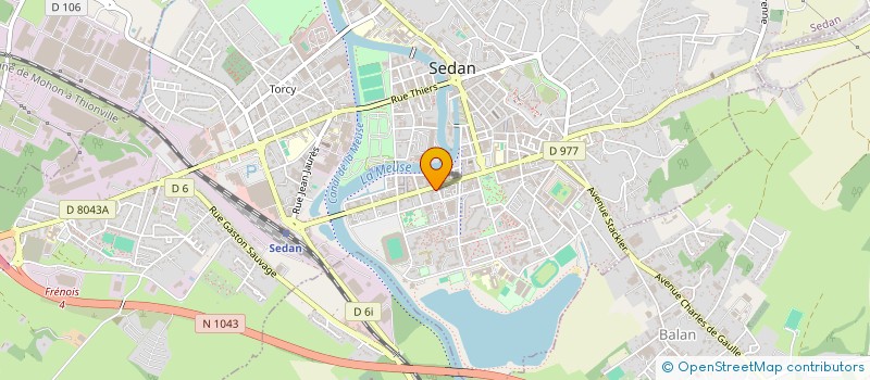 localisation de l'entreprise LA MAISON DU COUPON  SEDAN