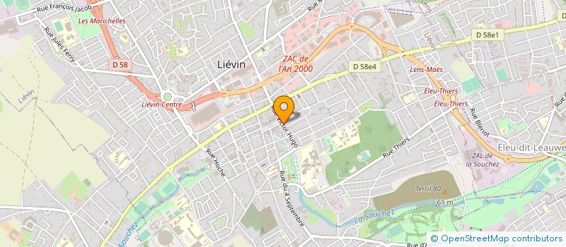 localisation de l'entreprise LA MAISON DU CUIR ET DU SPORT à LIEVIN