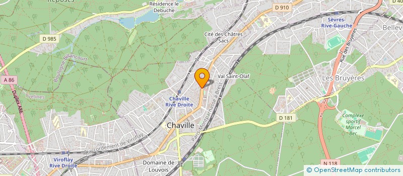 localisation de l'entreprise LA MAISON DU DESIGN à CHAVILLE