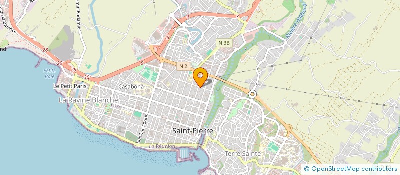 localisation de l'entreprise LA MAISON DU DROIT à SAINT-PIERRE