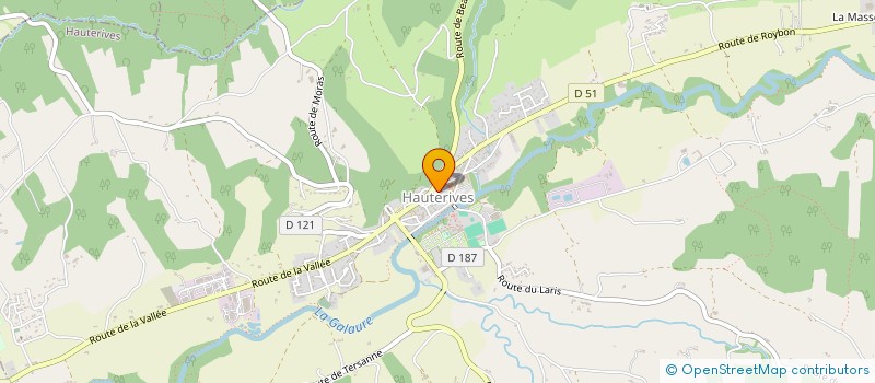 localisation de l'entreprise LA MAISON DU FACTEUR  HAUTERIVES