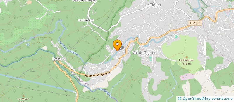 localisation de l'entreprise LA MAISON DU FAIT MAIN à LE TIGNET