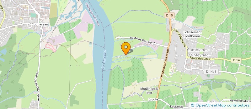localisation de l'entreprise LA MAISON DU FLEUVE  CAMBLANES-ET-MEYNAC