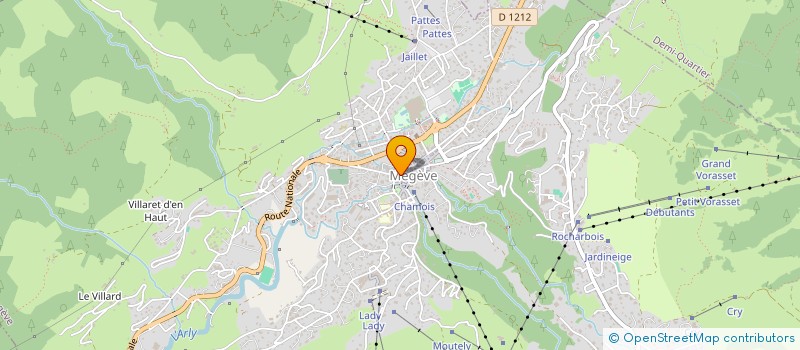 localisation de l'entreprise LA MAISON DU FOIE GRAS  MEGEVE