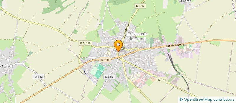 localisation de l'entreprise LA MAISON DU FROMAGE  CREVECUR-LE-GRAND