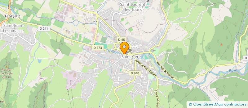 localisation de l'entreprise LA MAISON DU FROMAGE, EPICERIE TRIN  SAINT-CERE