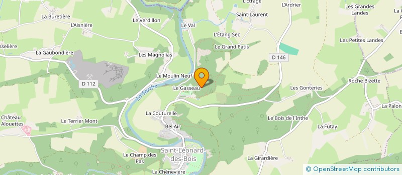 localisation de l'entreprise LA MAISON DU GASSEAU  SAINT-LEONARD-DES-BOIS