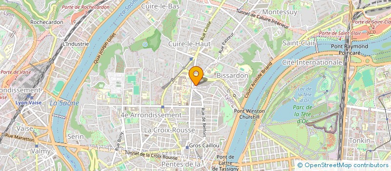 localisation de l'entreprise LA MAISON DU GOURMET  CALUIRE-ET-CUIRE