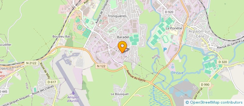 localisation de l'entreprise LA MAISON DU GOUT à AURILLAC