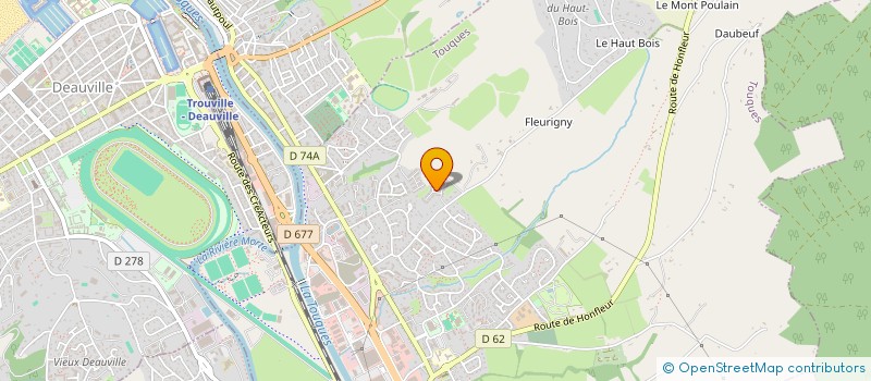 localisation de l'entreprise LA MAISON DU HAUT-BOIS  TOUQUES