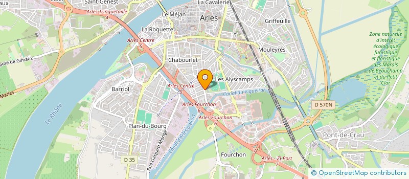 localisation de l'entreprise LA MAISON DU LAC JEANNE CALMENT à ARLES