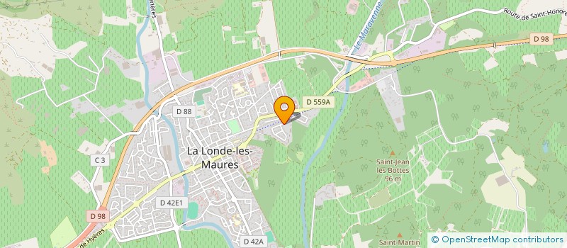 localisation de l'entreprise LA MAISON DU LISSAGE 83 à LA LONDE-LES-MAURES