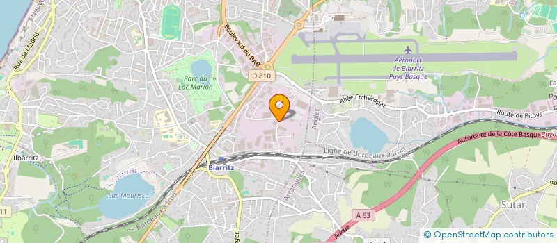 localisation de l'entreprise LA MAISON DU MAQUILLAGE à BIARRITZ