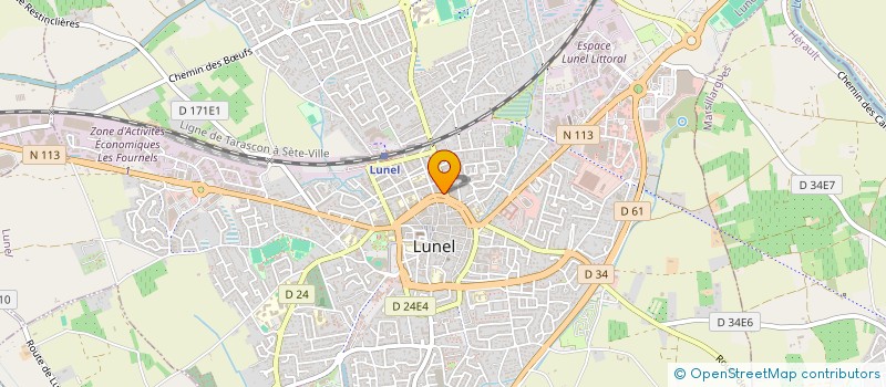 localisation de l'entreprise LA MAISON DU MARIAGE  LUNEL