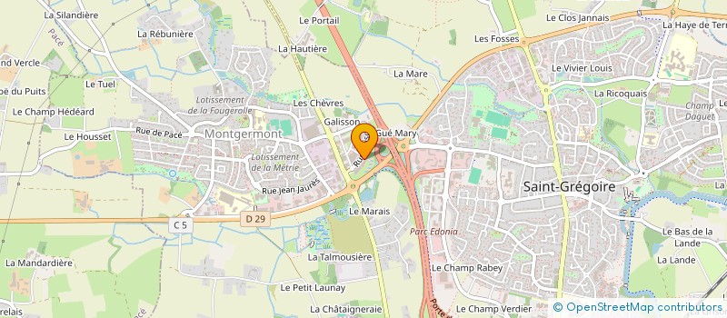 localisation de l'entreprise LA MAISON DU MATELAS à MONTGERMONT