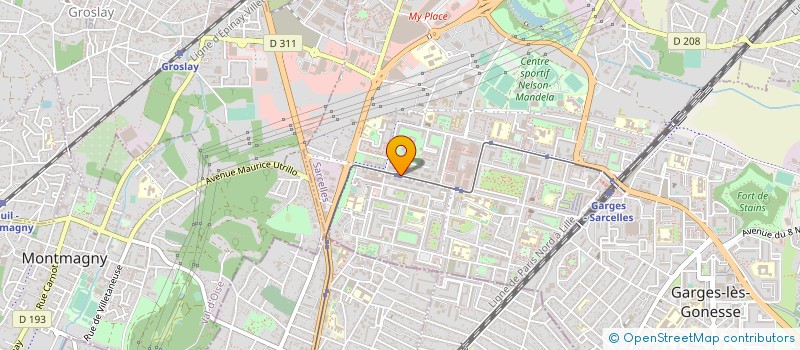localisation de l'entreprise LA MAISON DU MEUBLE à SARCELLES
