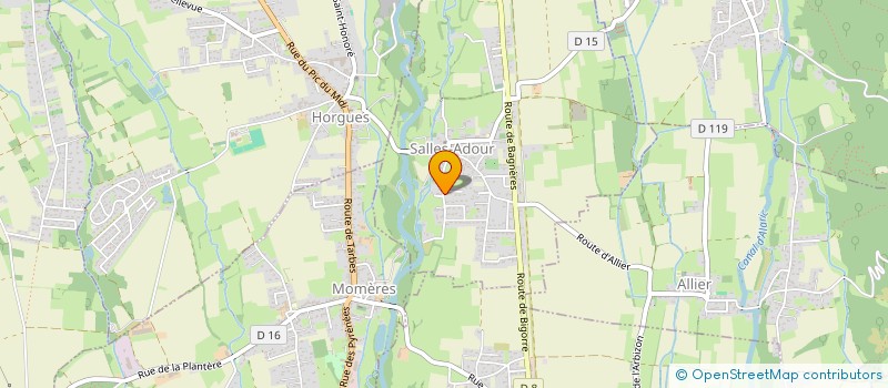 localisation de l'entreprise LA MAISON DU MEUBLE à SALLES-ADOUR