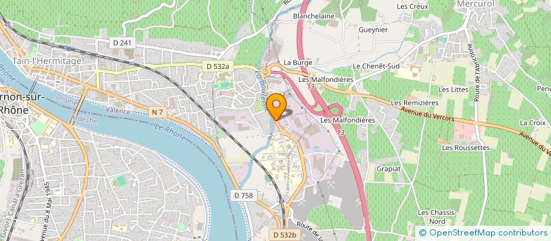 localisation de l'entreprise LA MAISON DU MIDI  TAIN-L'HERMITAGE