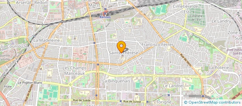 localisation de l'entreprise LA MAISON DU MIEUX-ETRE SOLIDAIRE à RENNES