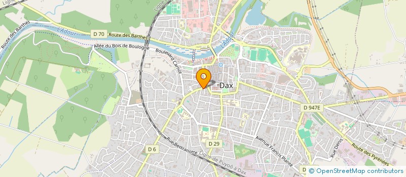 localisation de l'entreprise LA MAISON DU PAIN à DAX